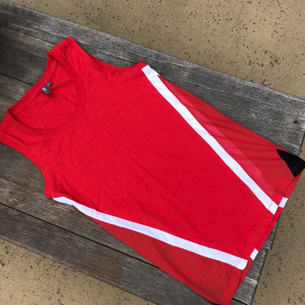 ASOS Longline Mesh Red Tank - Picture 3 of 4